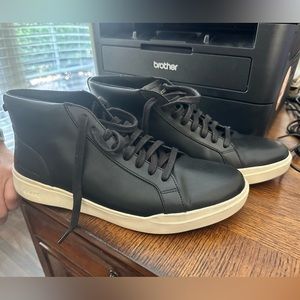 Cole Haan Black Leather High Tops